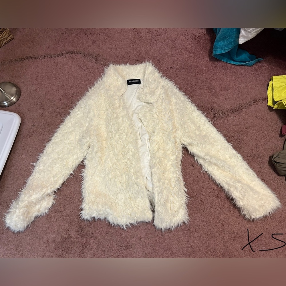 Kittenish fuzzy jacket